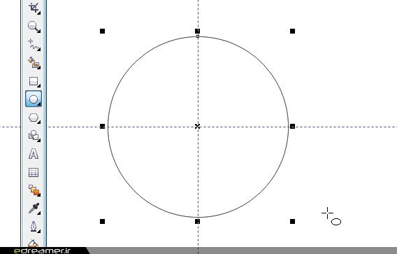 ابزار Ellipse در CorelDraw