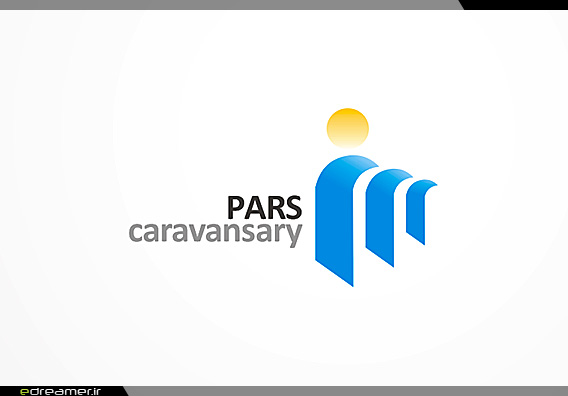 لوگوی شرکت توسعه گردشگری کاروانسرای پارس، بر پایه طرح لوگوی شرکت سرمایه گذاری غدیر