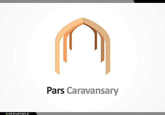 لوگوی شرکت توسعه گردشگری کاروانسرای پارس، طرح سوم